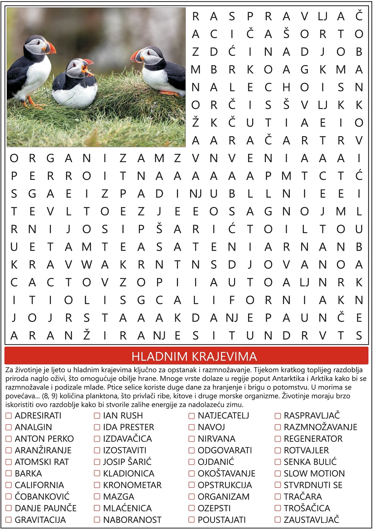Osmosmjerka specijal